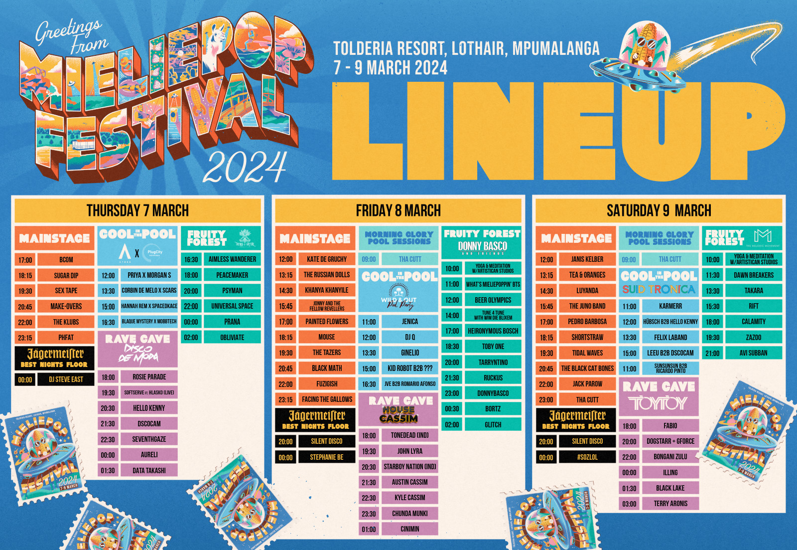 Mieliepop Festival 2024 — Lineup detail